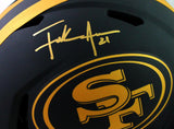 Frank Gore Autographed San Francisco 49ers F/S Eclipse Speed Authentic Helmet- Beckett W *Gold