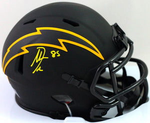 Antonio Gates Autographed SD Chargers Eclipse Speed Mini Helmet-Beckett W *Yellow