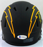 Antonio Gates Autographed SD Chargers Eclipse Speed Mini Helmet-Beckett W *Yellow