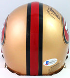 Patrick Willis Signed 49ers 96-08 Mini Helmet w/ 07 Def Roy- Beckett W *Black
