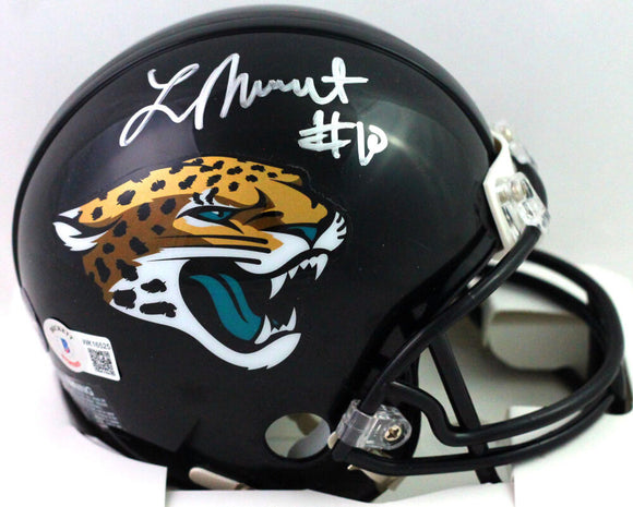 Laviska Shenault Autographed Jacksonville Jaguars Mini Helmet- Beckett W *Silver Image 1