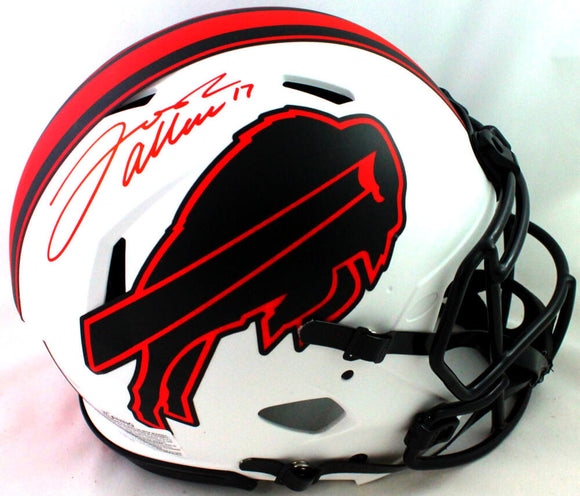 Josh Allen Autographed Buffalo Bills Lunar Speed Authentic Helmet- Bec –  The Jersey Source