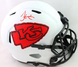 Tyreek Hill Autographed KC Chiefs Full Size Lunar Speed Helmet- Beckett W *Red