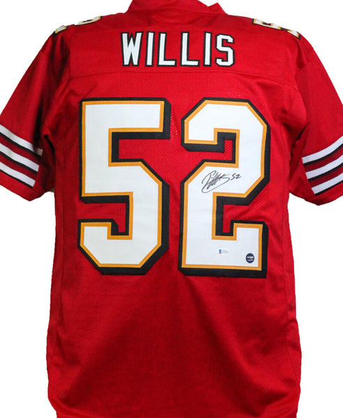 The Jersey Source Patrick Willis Autographed Black Pro Style Jersey- Beckett W Hologram *Black