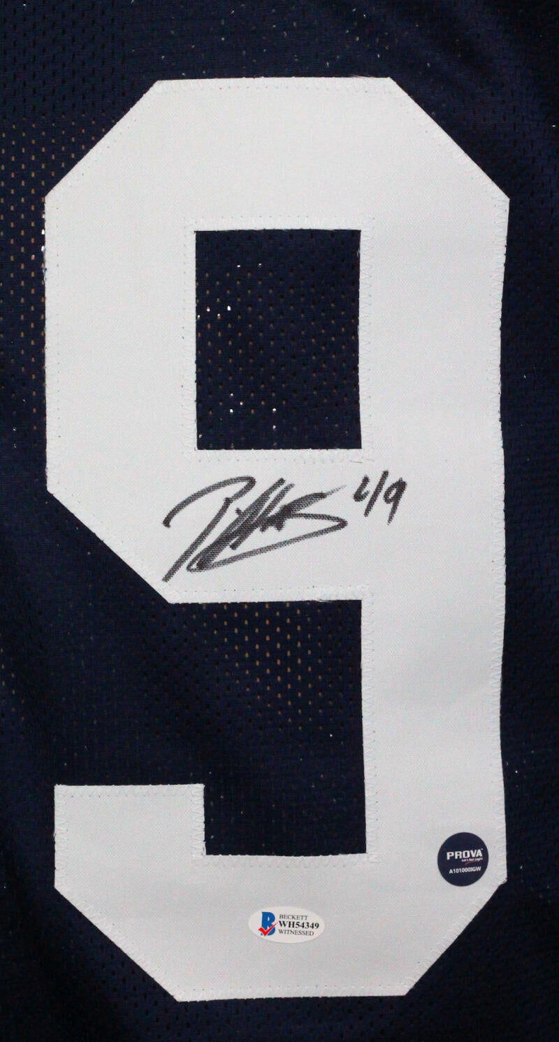 Patrick Willis Autographed Navy College Style Jersey *9- Beckett W