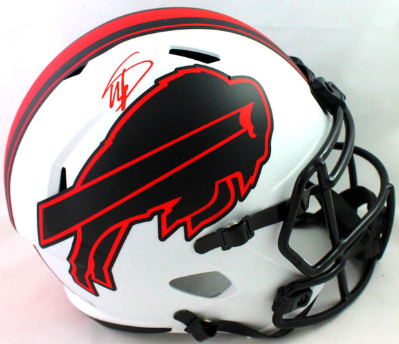 Stefon Diggs Autographed Buffalo Bills Lunar Speed F/S Helmet- Beckett W *Red