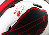 Stefon Diggs Autographed Authentic Bills Lunar Speed F/S Helmet- Beckett W *Red