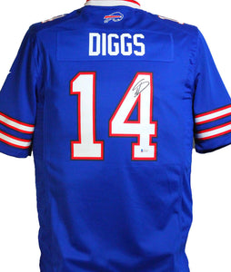 Stefon Diggs Autographed Buffalo Bills Blue Nike Game Jersey