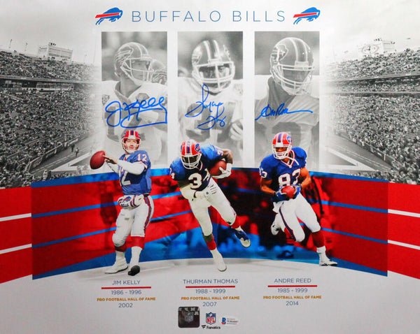 Kelly, Thomas, Reed Autographed Custom Art 16x20 FP Photo-Beckett W *B –  The Jersey Source