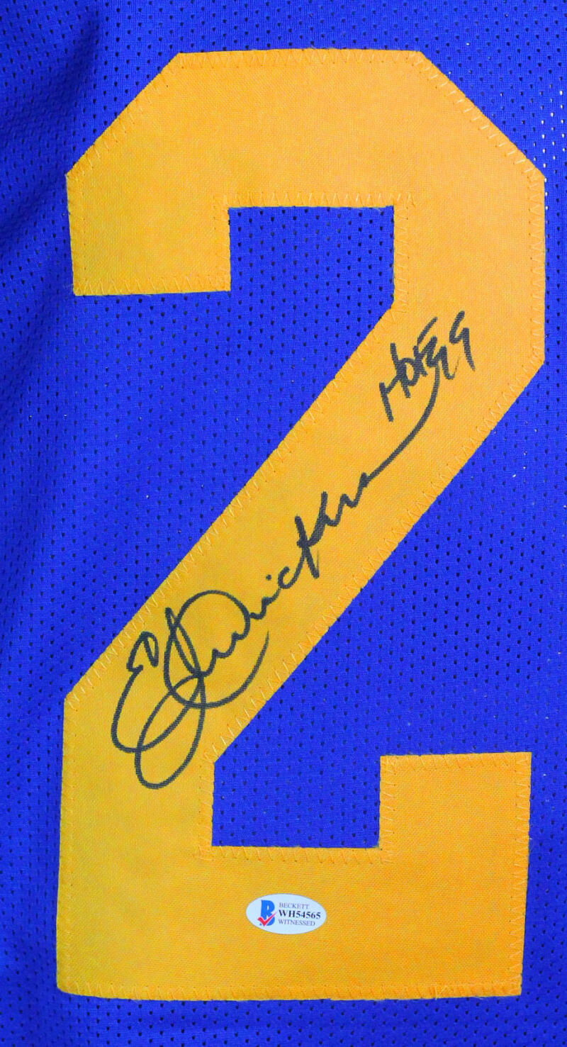 Eric Dickerson Autographed LA Rams Custom Jersey