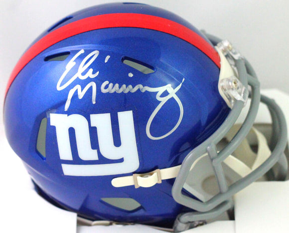 Eli Manning New York Giant Autographed Football Mini Helmet Fanatics –