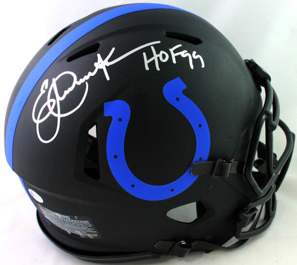 Eric Dickerson Signed Colts FS Eclipse Speed Authentic Helmet HOF-Beckett W *Sil