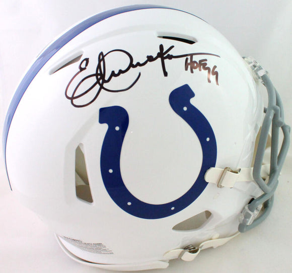 Eric Dickerson Autographed Colts F/S Speed 2020 Authentic Helmet HOF-Beckett W *Black Image 1