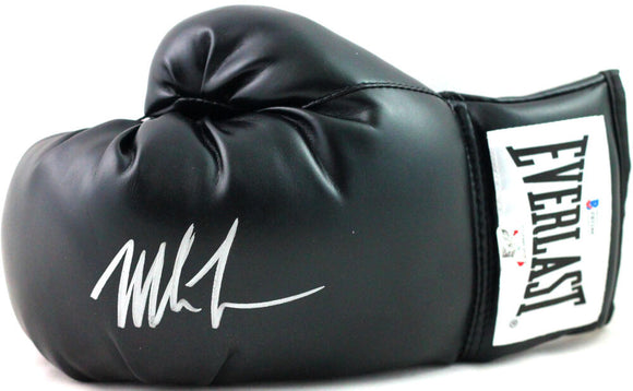 Mike Tyson Autographed Black Everlast Boxing Glove -Beckett Auth *Left Image 1