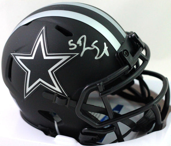 Jaylon Smith Autographed Dallas Cowboys Eclipse Mini Helmet- Beckett W *Silver Image 1