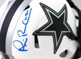 Michael Irvin Autographed Dallas Cowboys Lunar Speed Mini Helmet- Beckett W *Blk