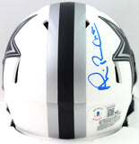Michael Irvin Autographed Dallas Cowboys Lunar Speed Mini Helmet- Beckett W *Blk