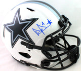 Dak Prescott Autographed Dallas Cowboys F/S Lunar Speed Authentic Helmet-Beckett W Hologram *Blue Image 1