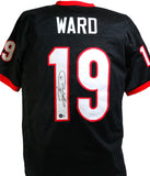 Hines Ward Autographed Black College Style Jersey- Beckett W *Black