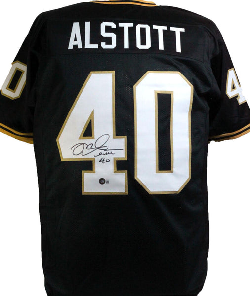 Mike Alstott Autographed White College Style Jersey w/A-Train - Becket –  The Jersey Source