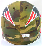 Tom Brady Signed New England Patriots Camo Speed Mini Helmet- Fanatics/LOA *White