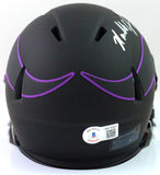 Randall Cunningham Autographed Vikings Eclipse Speed Mini Helmet- BA W Holo *Silver Image 3