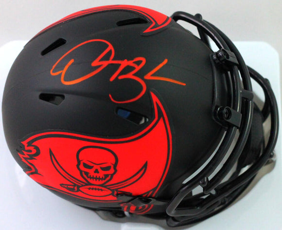 Derrick Brooks Autographed Buccaneers Eclipse Speed Mini Helmet- Beckett W *Red