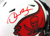 Derrick Brooks Autographed Buccaneers Lunar Speed Mini Helmet- Beckett W *Red