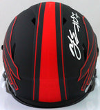 AJ Epenesa Autographed Buffalo Bills Eclipse Speed Mini Helmet- Beckett W*Silver
