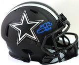 Emmitt Smith Autographed Dallas Cowboys Eclipse Speed Mini Helmet- Beckett W Auth *Blue FRONT