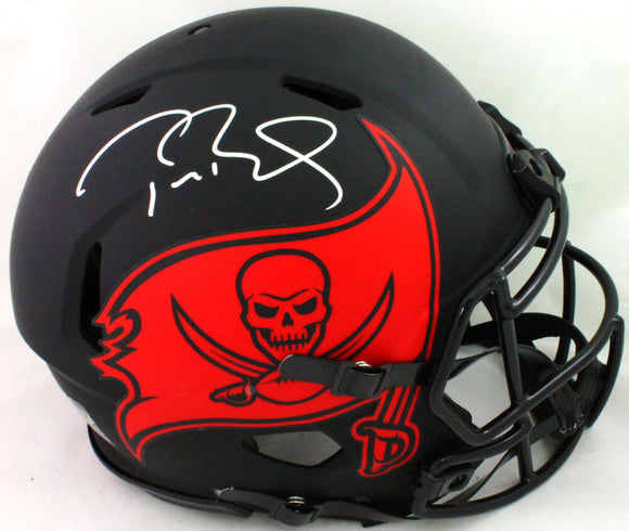 Tom Brady Signed TB Buccaneers Eclipse Speed Authentic FS Helmet- Fanatics/LOA *Sil