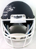 Rocket Ismail Autographed Notre Dame Blue Alternate FS Helmet white mask- Beckett W *Silver
