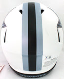 Roger Staubach Autographed Cowboys Lunar Speed Authentic F/S Helmet w 2 Insc- Beckett W Hologram *Blue Image 4