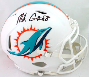 Mike Gesicki Autographed Dolphins Authentic Speed F/S Helmet-Beckett W Hologram *Black Image 1