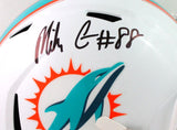 Mike Gesicki Autographed Miami Dolphins Speed F/S Helmet- Beckett W *Black Image 2