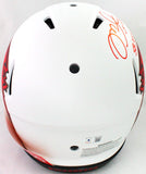 Mike Alstott Autographed Authentic Bucs Lunar Speed F/S Helmet SB- Beckett W*Red