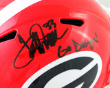Terrell Davis Autographed Georgia Bulldogs Speed F/S Helmet w/ Go Dawgs- BA W *Black Image 2