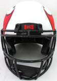 Devin White Signed TB Bucs Authentic Lunar Speed F/S Helmet Insc- Beckett W *Red