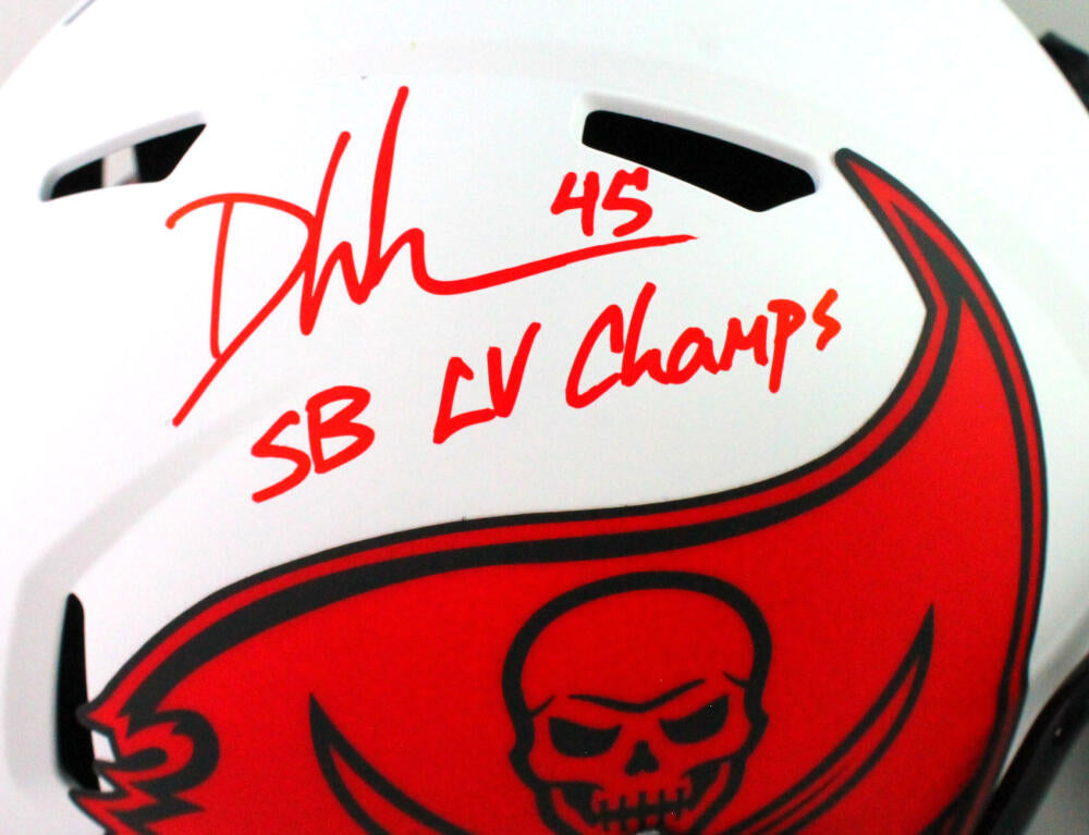 DEVIN WHITE Autographed/Inscribed SB LV Champs Tampa Bay