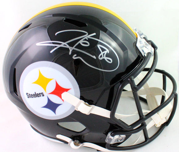 Hines Ward Autographed Pittsburgh Steelers F/S Speed Helmet- Beckett W Hologram *Silver Image 1