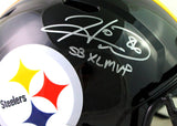 Hines Ward Autographed Steelers F/S Speed Helmet w/ SB MVP- Beckett W *Silver