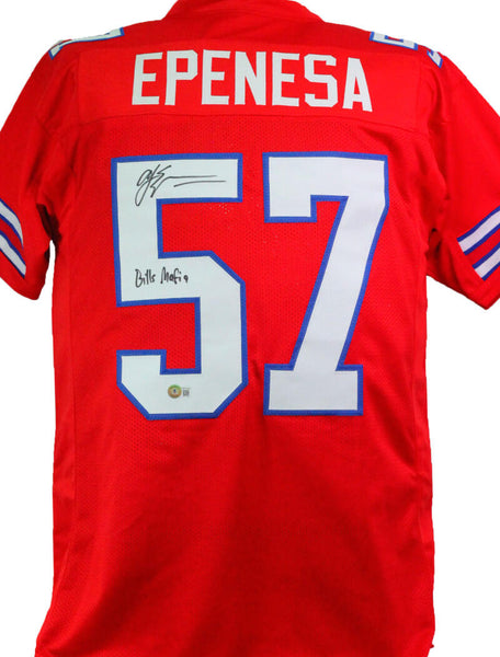 AJ Epenesa Autographed Blue Pro Style Jersey w/ Bills Mafia