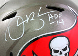 Derrick Brooks Autographed Buccaneers Speed F/S Helmet w HOF- Beckett W Hologram *White Image 2