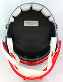Ty Law Autographed New England Patriots AMP Speed F/S Helmet HOF- Beckett W *Sil