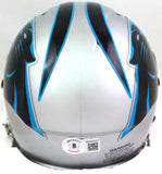 Luke Kuechly Autographed Carolina Panthers Speed Mini Helmet- Beckett W Hologram *Black Image 3