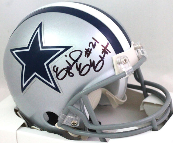 Ezekiel Elliott Autographed Dallas Cowboys Mini Helmet-Beckett W Hologram *Black Image 1