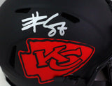 Travis Kelce Autographed Kansas City Chiefs Eclipse Speed Mini Helmet-Beckett W Hologram *Silver Image 2