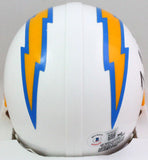 Rodney Harrison Autographed San Diego Chargers Mini Helmet- Beckett W *Black
