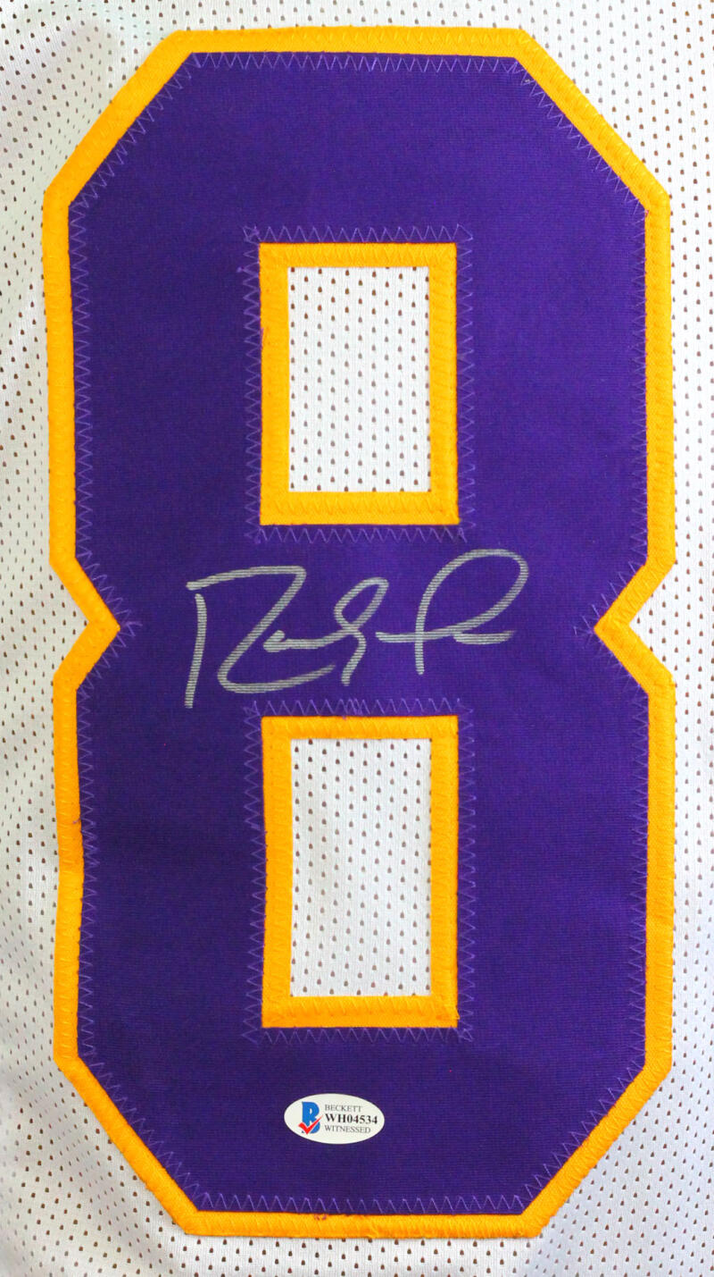 Randy Moss Autographed Signed Authentic White Pro Style Jersey Beckett  Witnessed