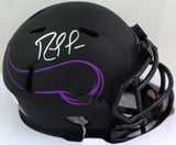 Randy Moss Autographed Minnesota Vikings Eclipse Mini Helmet- Beckett W *Silver
